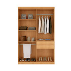 Guarda Roupa Solteiro Dunas Mdf 4 Portas E 2 Gavetas Moderna