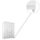 Guarda Roupa Solteiro Ecom Ii 6 Portas 2 Gavetas Branco Rosa