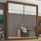 Guarda Roupa Solteiro Espelhado 2 Portas 4 Gavetas - Zurique-