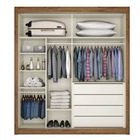 Guarda Roupa Solteiro Espelhado 2 Portas 4 Gavetas - Zurique-