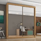 Guarda Roupa Solteiro Espelhado 2 Portas 4 Gavetas - Zurique-