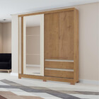 Guarda Roupa Solteiro Espelho 2 Portas 2 Gavetas Condor Atual