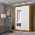 Guarda Roupa Solteiro Espelho 2 Portas 2 Gavetas Itapoã Moval