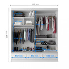 Guarda Roupa Solteiro Espelho 2 Portas 3 Gavetas Celeste Fama