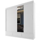 Guarda Roupa Solteiro Espelho 2 Portas 3 Gavetas Celeste Fama