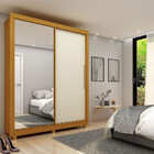 Guarda Roupa Solteiro Espelho 2 Portas Com Pés Flex Turquesa