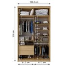 Guarda Roupa Solteiro Espelho 2 Portas Em Perfect Lugano