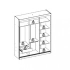 Guarda Roupa Solteiro Espelho 3 Portas 2 Gavetas Alasca Dj Mó