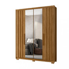 Guarda Roupa Solteiro Espelho 4 Portas 3 Gavetas California M