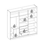 Guarda Roupa Solteiro Espelho 6 Portas 3 Gavetas Marquez Dj M