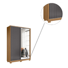 Guarda Roupa Solteiro Ester Com Espelho 2 Portas 3 Gavetas Na