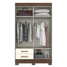 Guarda Roupa Solteiro Fabuloso 4 Portas E 2 Gavetas Com Espel