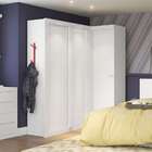 Guarda-roupa Solteiro Flex Color Elus 2 Pt 2 Gv Branco E Nati