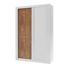 Guarda-roupa Solteiro Flex Color Elus 2 Pt 2 Gv Branco E Nati