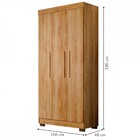 Guarda-roupa Solteiro Flórida 100% Mdf 3 Portas 3 Gavetas Ama
