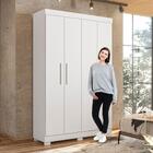 Guarda-roupa Solteiro Flórida 4 Portas 3 Gavetas 100% Mdf Bra