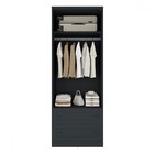 Guarda-roupa Solteiro Fort 2 Portas 2 Gavetas 100% Mdf Grafit