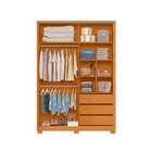 Guarda-roupa Solteiro Frizatto Flex 2 Pt 3 Gv Cinamomo E Off