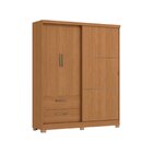 Guarda-roupa Solteiro Funcional 3 Portas 2 Gavetas Com Pés Ca