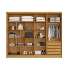 Guarda-roupa Solteiro Galati 2 Portas 4 Gavetas 100% Mdf Com