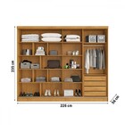 Guarda-roupa Solteiro Galati 2 Portas 4 Gavetas 100% Mdf Com