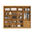 Guarda-roupa Solteiro Galati 2 Portas 4 Gavetas Com Espelho R