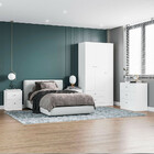 Guarda-roupa Solteiro Gandu 3 Pt 2 Gv Branco