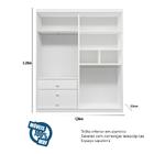 Guarda Roupa Solteiro Genova 2 Portas 3 Gavetas Bom Pastor