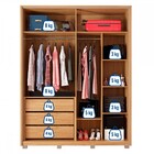 Guarda-roupa Solteiro Gladiador 4 Portas 3 Gavetas Espelhado