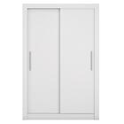 Guarda Roupa Solteiro Grande 2 Portas 2 Gavetas Branco Glass