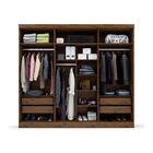 Guarda Roupa Solteiro Grande 6 Portas 234cm Capuccino Roose S