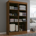 Guarda-roupa Solteiro Grécia 4 Portas Cinamomo/off White - Pa