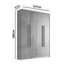 Guarda Roupa Solteiro Heros 4 Portas E 2 Gavetas Moderna