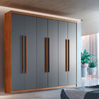 Guarda Roupa Solteiro Heros 6 Portas E 2 Gavetas Moderna