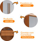 Guarda Roupa Solteiro Heros 6 Portas E 2 Gavetas Moderna