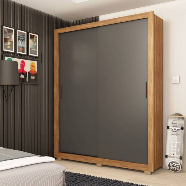 Guarda Roupa Solteiro Ibirapuera 2 Portas 2 Gavetas Amendola