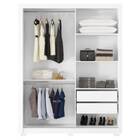 Guarda Roupa Solteiro Ibirapuera 2 Portas 2 Gavetas Branco Ta