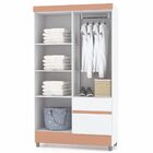Guarda Roupa Solteiro Ideal Plus 4 Portas Branco Camarim Flex