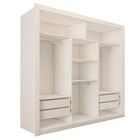 Guarda-roupa Solteiro Ilhabela 3 Portas De Correr 4 Gavetas E