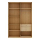 Guarda-roupa Solteiro Infinity 4 Portas 3 Gavetas Savana - Ge