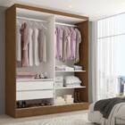 Guarda-roupa Solteiro Istambul 2 Portas 2 Gavetas Com Espelho