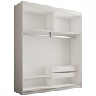 Guarda-roupa Solteiro Istambul 2 Portas 2 Gavetas Com Espelho