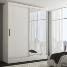 Guarda-roupa Solteiro Istambul 2 Portas 2 Gavetas Com Espelho