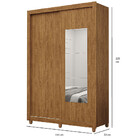 Guarda Roupa Solteiro Itália 2 Portas 2 Gavetas Com Espelho E