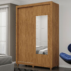 Guarda Roupa Solteiro Itália 2 Portas 2 Gavetas Com Espelho E