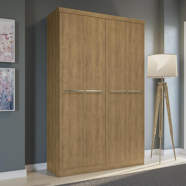 Guarda-roupa Solteiro Kappesberg 4 Portas 1 Gaveta Freijó