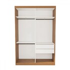 Guarda-roupa Solteiro Kiara 2 Porta De Correr Carvalho - Mina