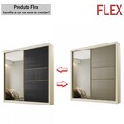 Guarda-roupa Solteiro Kiev 2 Portas 4 Gavetas 100% Mdf Off Wh