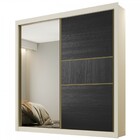 Guarda-roupa Solteiro Kiev 2 Portas 4 Gavetas 100% Mdf Off Wh