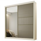 Guarda-roupa Solteiro Kiev 2 Portas 4 Gavetas 100% Mdf Off Wh
